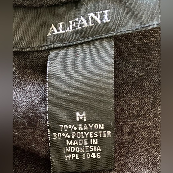 Alfani Size: Medium Charcoal Gray and Black Sequined Tank Top - Picture 4 of 8